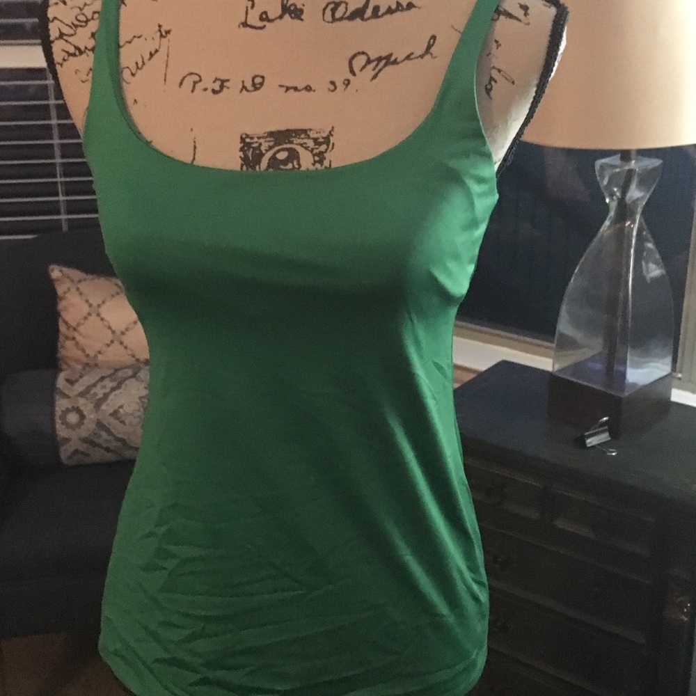 New York & Co Dark Green Tank Top -Med